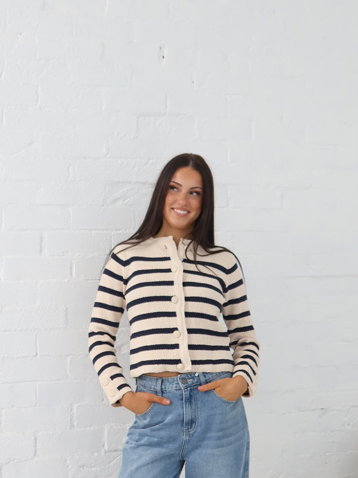 Blanca Cardigan - Navy