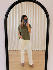 Mariah Knit Top - Khaki