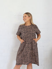 Kate Dress- Mocha/Black