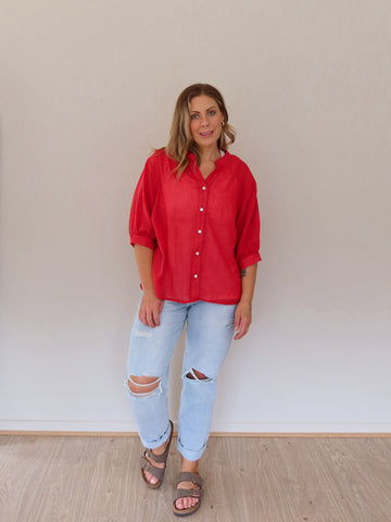 Mimi Blouse - Red