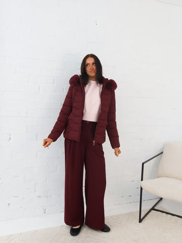 Marty Jacket- Burgundy