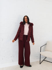 Marty Jacket- Burgundy