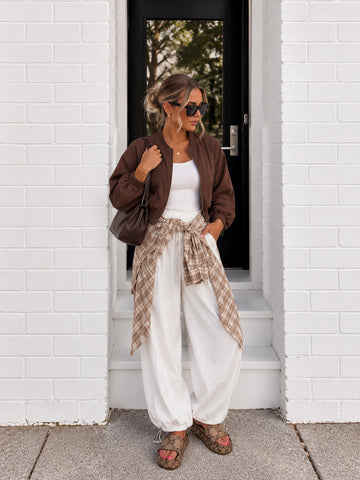 Cargo Pants- White