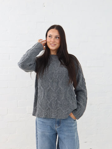 Lois Knit- Gunmetal