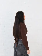 Dixie Wrap Top- Chocolate