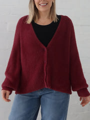 Vixen Cardigan - Burgundy