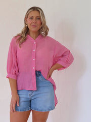 Mimi Blouse - Fuchsia