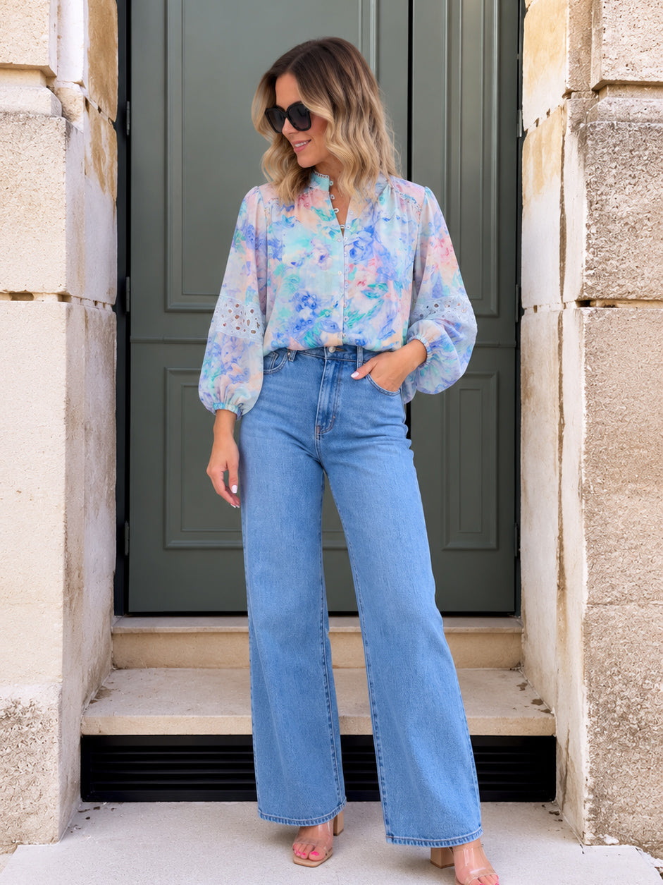 Eden Shirt- Pastel Blue