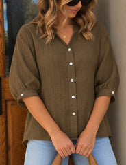 Mimi Blouse - Brunette