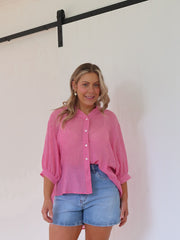 Mimi Blouse - Fuchsia