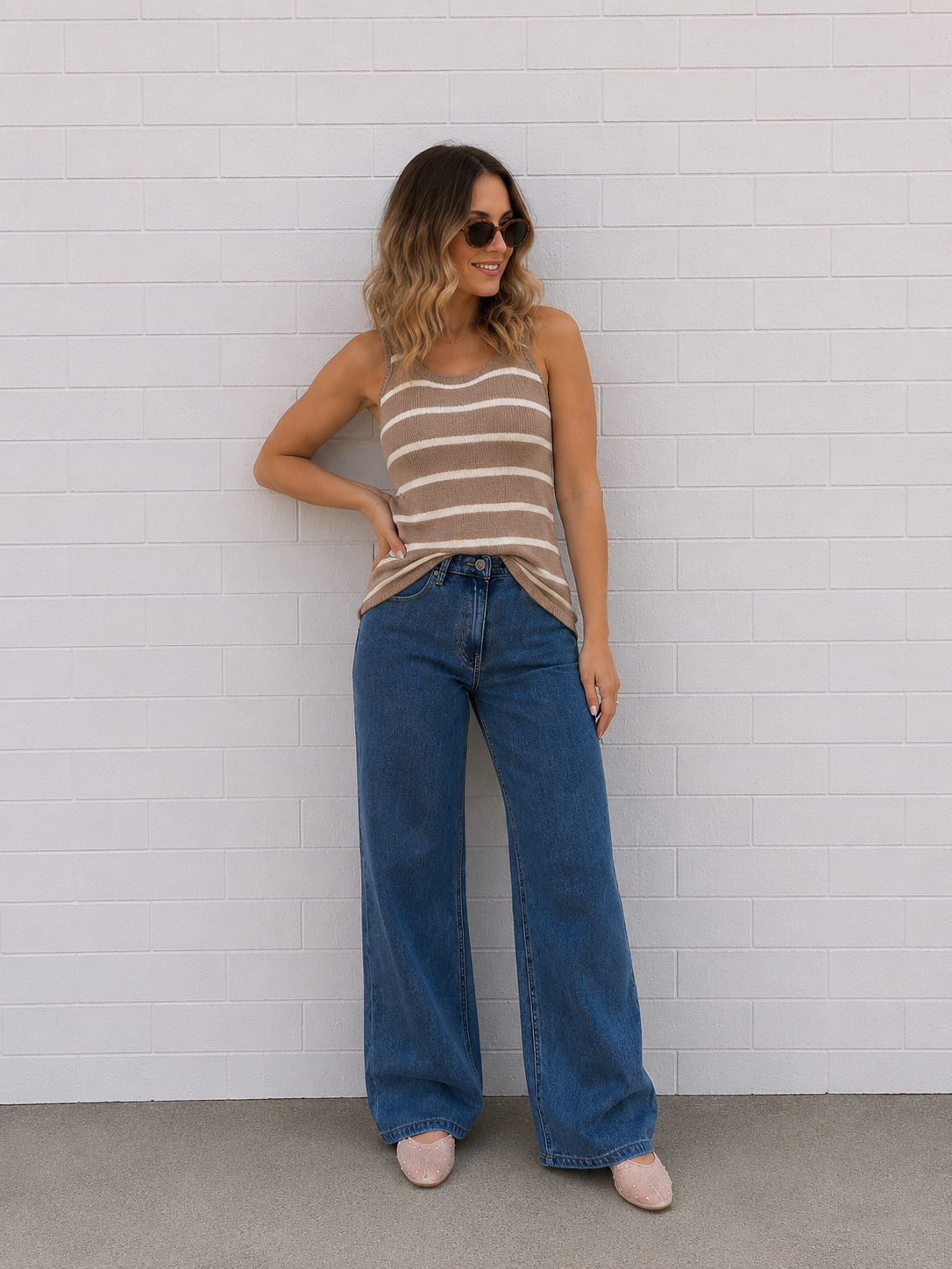 Maxine Knit Top- Mocha