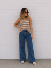Maxine Knit Top- Mocha