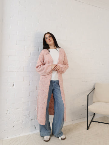 Bonnie Cardigan- Pink Speck