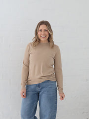 Robbie Knit Top - Mocha