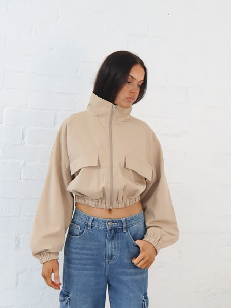 Shasta Bomber Jacket- Bone