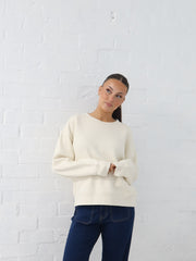 Gracie Relaxed Crew - Ecru