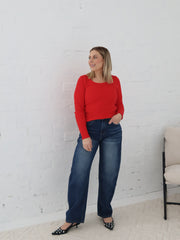 Atlas Barrel Jeans- Dark