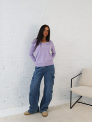 Karla Knit Top- Lilac