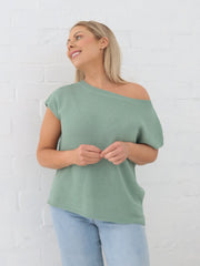 Mariah Knit Top - Pistachio Green