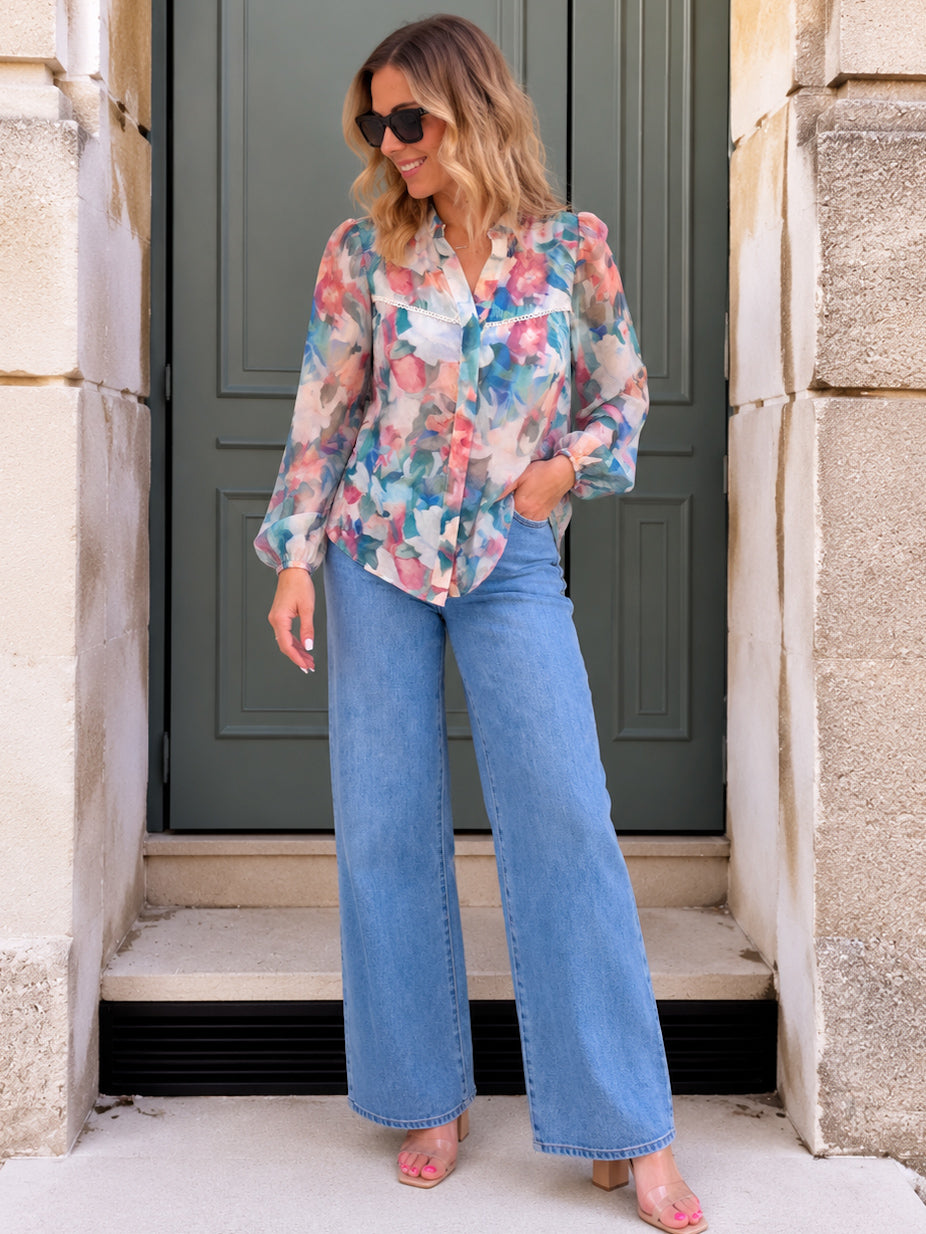Meadow Shirt- Blue/Green