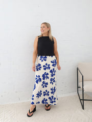 Lucy Skirt- Blue/Vanilla