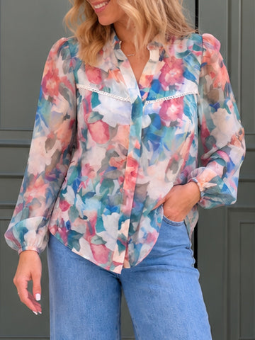 Meadow Shirt- Blue/Green