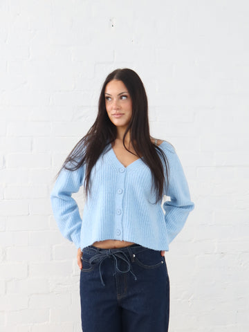 Dane Cardigan- Powder Blue