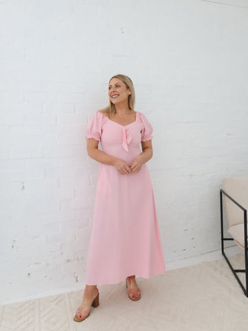 Estella Dress - Powder Pink