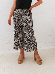 Liam Pants- Black/Beige