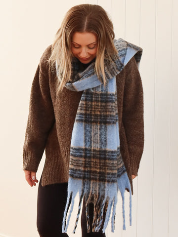Polly Scarf- Blue