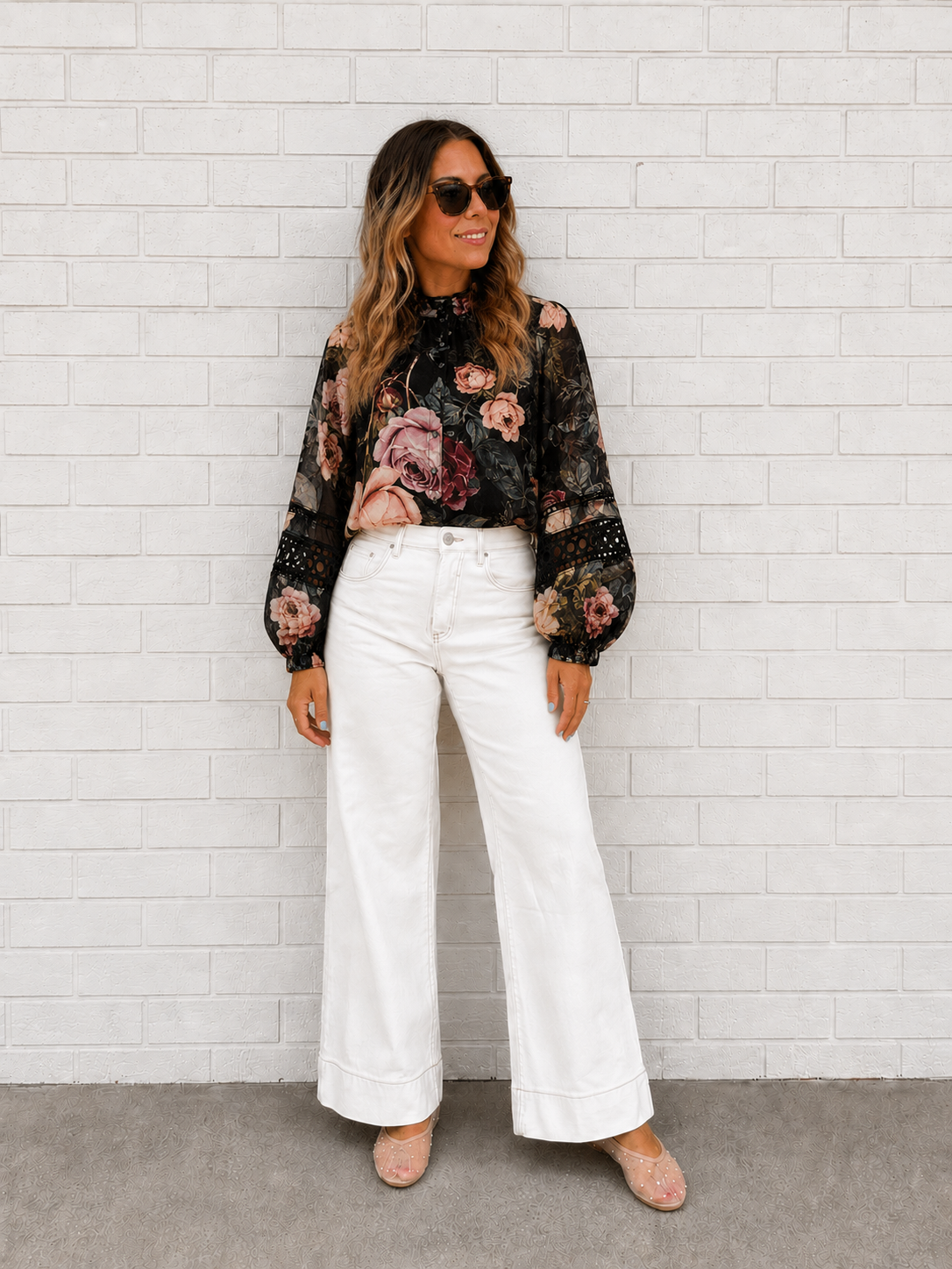 Bloom Shirt- Black Floral