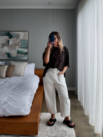 Austin Crop Barrel - White