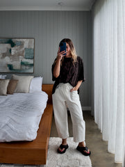 Austin Crop Barrel - White