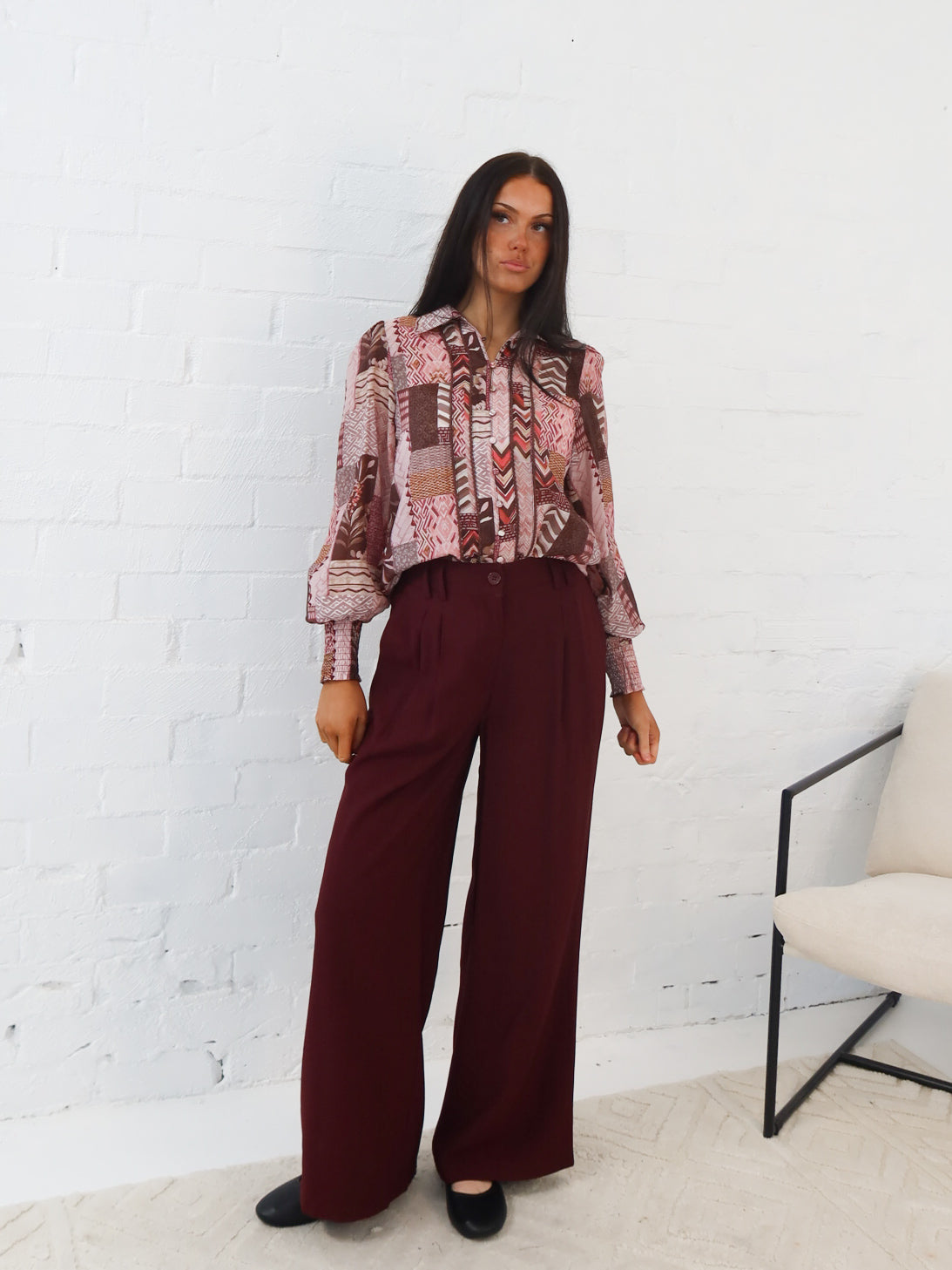 Lain Pants - Burgundy