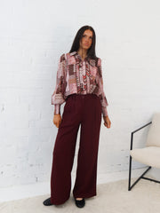 Lain Pants - Burgundy
