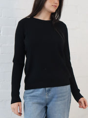 Adison Knit Top- Black