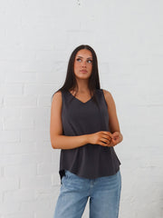 Mia Top- Grey
