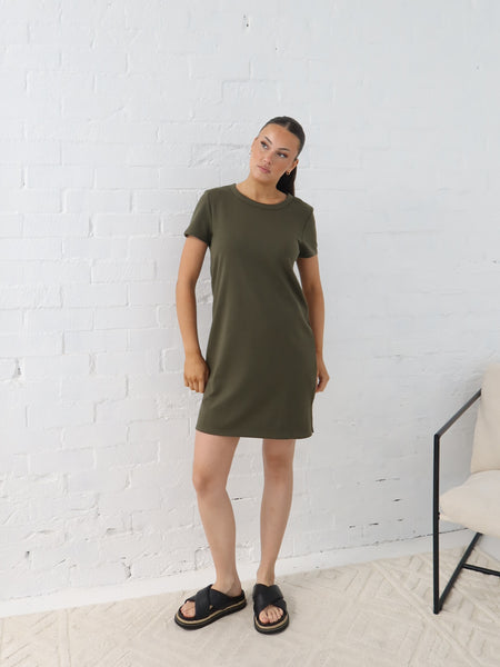 Ultimate School Run Dress- Khaki