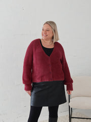Vixen Cardigan - Burgundy