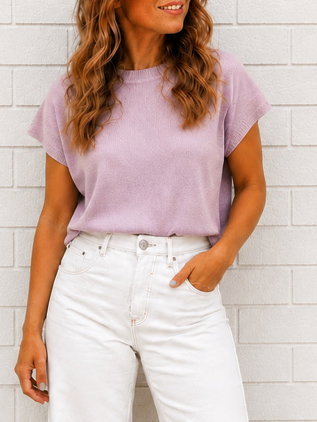 Mariah Knit Top - Lilac