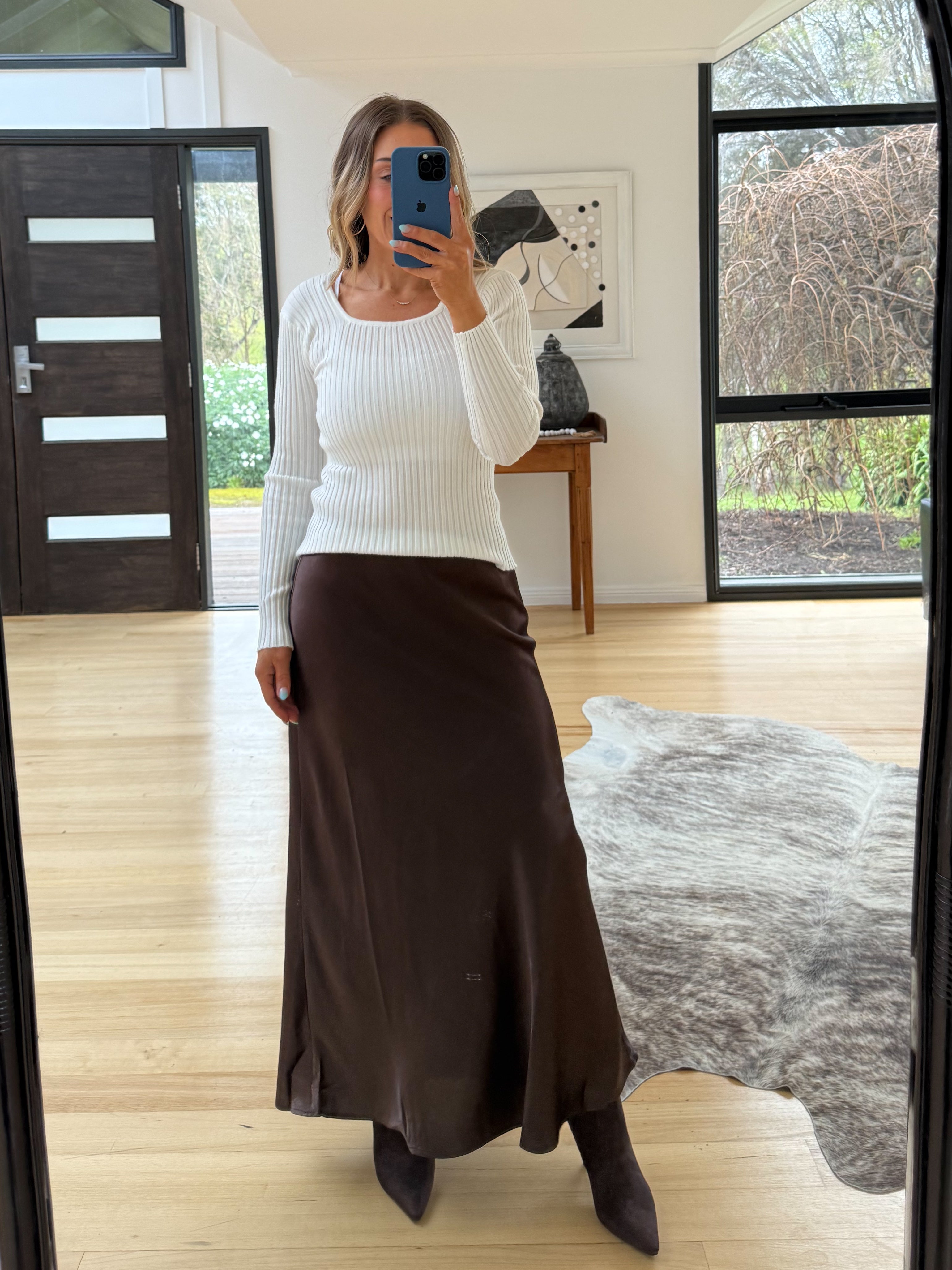 Kristen Skirt- Chocolate