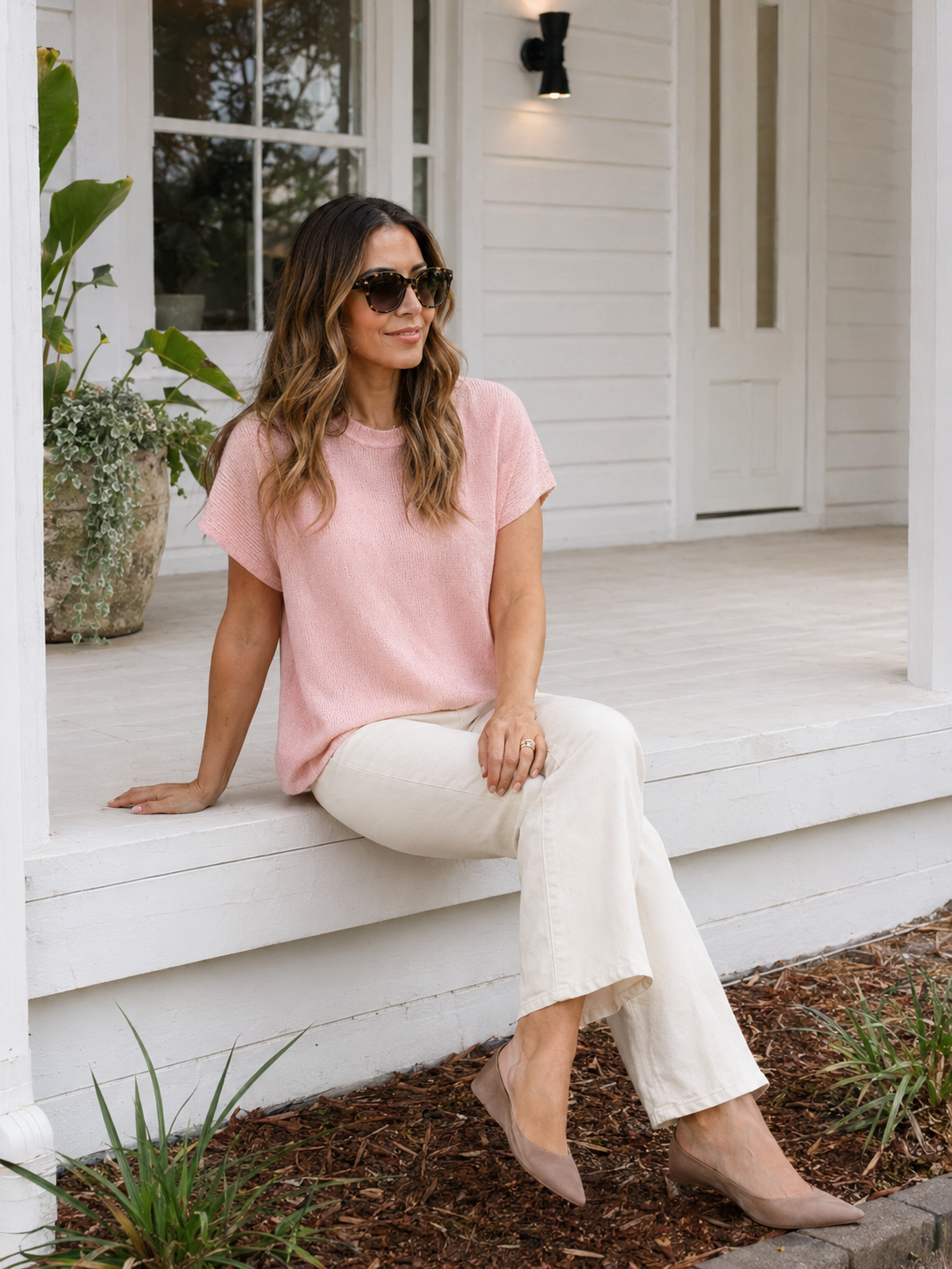 Mariah Knit Top - Pink