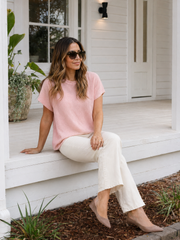 Mariah Knit Top - Pink