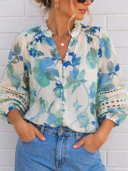 Eden Shirt- Green Floral