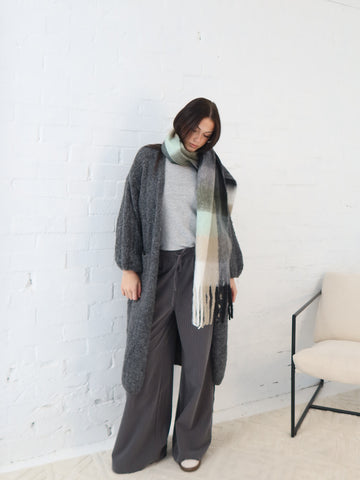 Neve Scarf - Green/Black