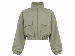 Shasha Bomber Jacket- Sage