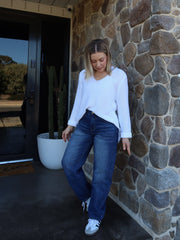 Atlas Barrel Jeans- Dark