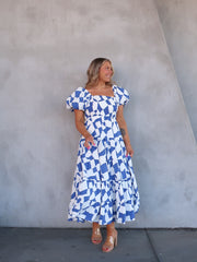 Harriet Dress - Sapphire Blue