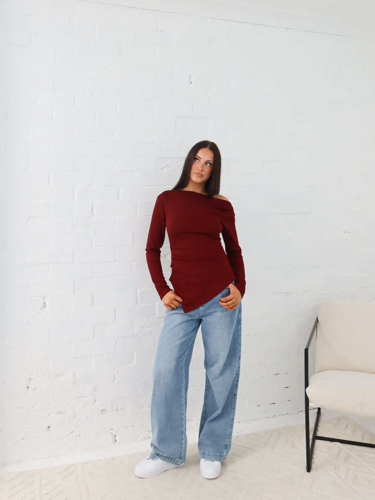 Reid Top - Burgundy
