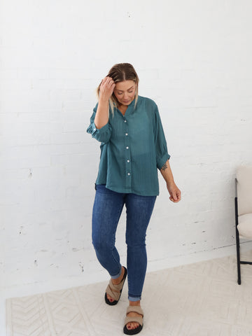 Mimi Blouse - Emerald